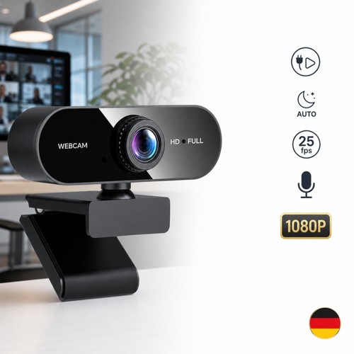 Webcam mit mikrofon - 1080p, full