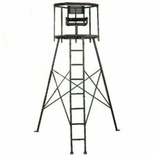 Waidjagd Hochsitz MATTERHORN 360° umlaufende Auflage Ansitzleiter Drückjagdbock