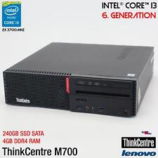 IBM LENOVO THINKCENTRE M700 10GT i3 6100 COMPUTER PC WINDOWS 10 240GB PARALLEL