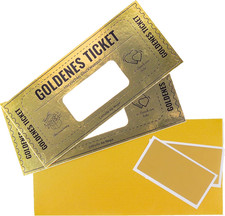 Premium Golden Ticket Überraschungs Rubbellose Vielseitige Karte