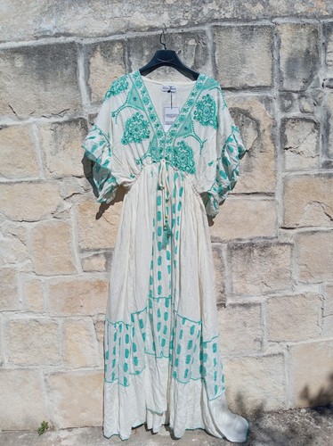 Maxikleid weiss one - size, boho