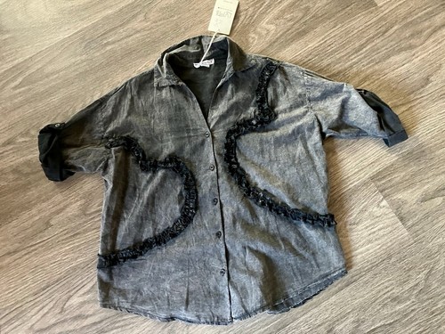 Bluse hemd rüschen volant - bluse,