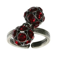 Konplott Ring Disco Balls rot