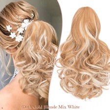 Lockig Klammer Haarteil Zopf