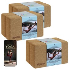 Yogablöcke Kork 2er | 4er Set inkl. e-Book mit 100 Übungen Yoga Block Yogablock
