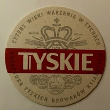 Bierdeckel - Coaster , Brauerei TYSKIE , Tychy / Oberschlesien / Polen #3853#