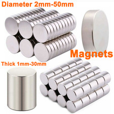 Durchmesser 2-50mm sehr starke seltene Erden Ndfeb runde Zylinder Neodym Magnete