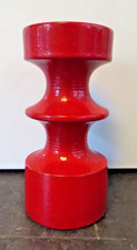 25400/ Vintage Cari Zalloni für Steuler Kerzenhalter Keramik rot  Höhe 24,7 cm