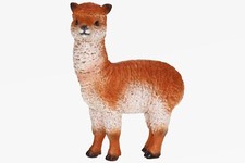 Poly Alpaka braun Höhe 12,5 cm Polyresin Tier Miniatur Figur