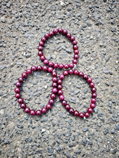 Red Garnet Granat Edelstein Handmade Armband Echt und natürlich DE 18.5 cm 8 MM