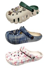 Damen Clogs Hausschuhe Gartenschuhe Pantoletten Praxis Schuhe Strand Gr. 37-42