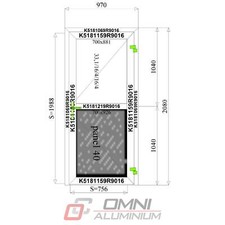 Aluminium Eingangstür