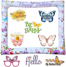 Aufblasbarer Schmetterling Bilderrahmen Party Deko Kinder Geburtstag
