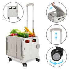 Einkaufstrolley klappbar Trolley 40/55kg Shopping Leicht Einkaufswagen Stilvoll