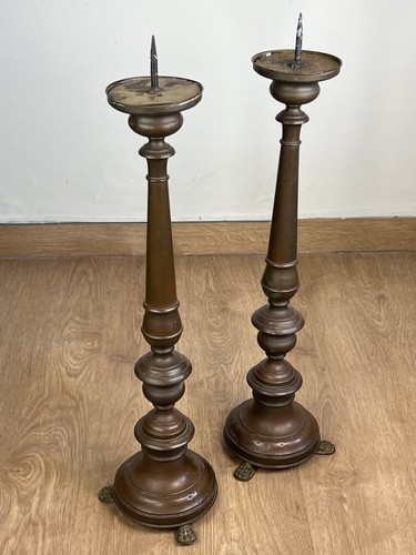 Paar altarleuchter messing - altarleuchter,