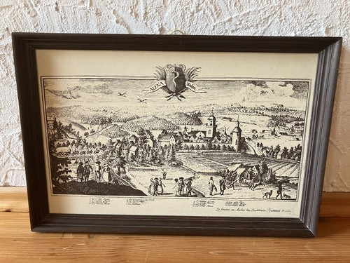 Alte ansicht reichsstadt aalen - alte,