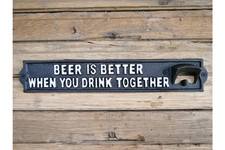 Flaschenöffner Wandmontage