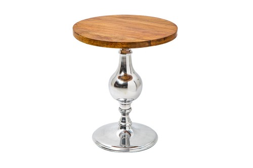 Beistelltisch rund mangoholz - beistelltisch,
