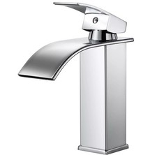 Wasserfall Wasserhahn Waschtisch Armatur Waschbecken Mischbatterie 17cm