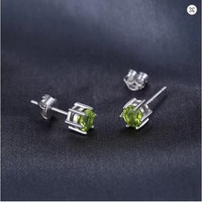 natürlichem Peridot Silberne