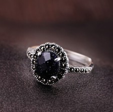 K03 ring ovaler blaufluss - ring,