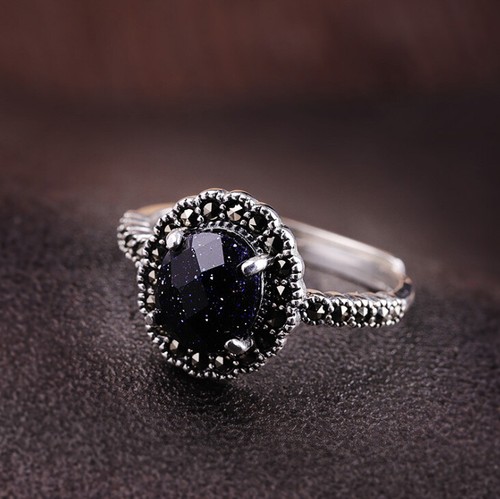 K03 ring ovaler blaufluss - ring,