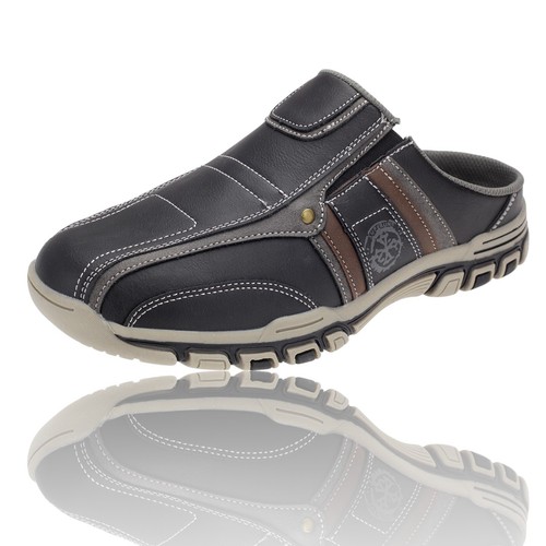 Herren slipper schwarz clogs - schwarz,