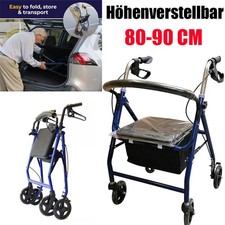 Einstellbar Rollator klappbar Leichtgewichtsrollator Laufhilfe Gehhilfe Gehwagen