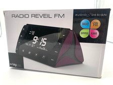 Radiowecker Schwarz Lila Wecker Radio Uhr digital FM Alarm Clock - Bigben RR50P