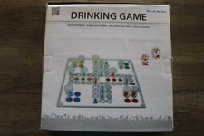 Drinking Game - Brettspiel für Erwachsene - Platte, Figuren, Würfel aus Glas