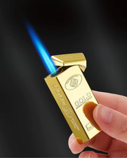 Goldbarren feuerzeug blaue jet - feuerzeug,