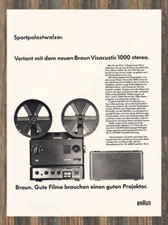 Braun Visacustic 1000 - Reklame Werbeanzeige Original-Werbung 1977