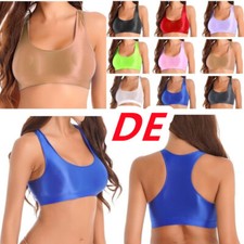 Damen Glossy Shirt Kurz