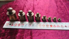 8 x ALTE GEWICHTE MESSING
