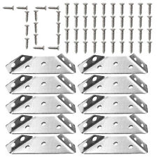 Universal Möbel-Eckverbinder Edelstahl Winkel Eckstreben Halterung mit Schrauben
