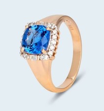 Harry Ivens IV Ring GG 585 Tansanit AAAAA ca. 2,00 ct.,Brillanten u. Diamanten