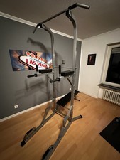 ScSPORTS Kraftstation Fitnessgerät Klimmzugstange + Hantelbank + Dips Griffe