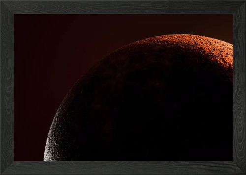 Dunkle seite des planeten - dunkle,