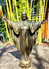 Skulptur Jesus - Metall  /