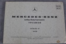 Mercedes Benz Typ O 309 D/B Ersatzteilliste für Aufbau "April 1980"