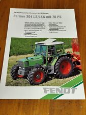 Fendt Farmer 304 LS LSA Traktor Tractor Brochure prospekt  35