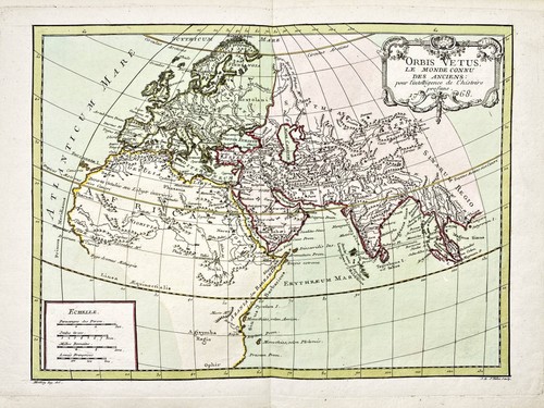 Old world map antike welt - world,