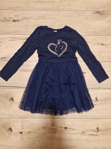 Mädchen langarmkleid blau - mädchen,