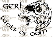 Aufkleber "Geri" groß