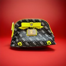 Guess LA , Kosmetik Schmink Tasche Reise Beutel  schwarz neongelb Ca 19/15/5cm