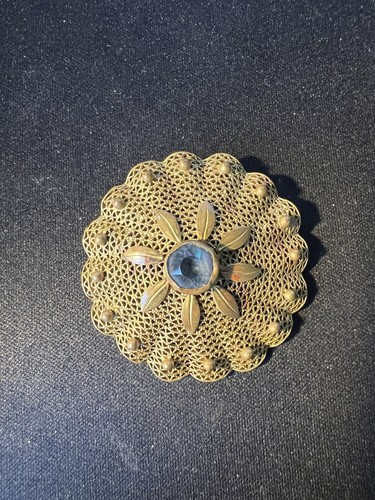 Vintage filigran brosche - vintage,