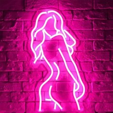 Neon LED Schild Frauen Hintern Po Licht Deko Nachtlicht USB Leuchte Lampe Arsch