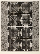 Werner Bunz:  KONFLIKT - Sehr schönes typografisches Blatt