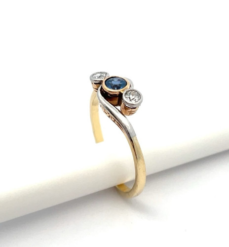 Antiker ring 585 gelbgold mit - ring,