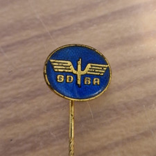 alte Anstecknadel Abzeichen Verkehrsgewerkschaft GDBA 1948 Eisenbahn
